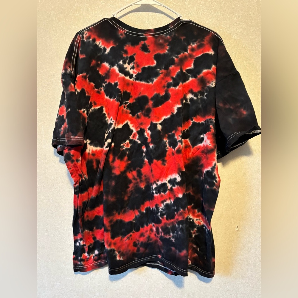 Poetic Justice Red and Black Tie-Dye T-Shirt - Picture 4 of 4
